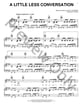 Little less Conversation piano sheet music cover